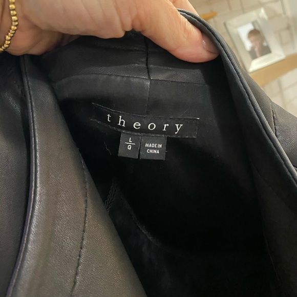 Black Theory Phelan New Ford Leather Jacket, Large - Picture 8 of 15